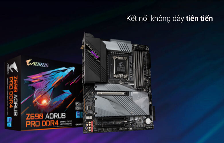 Bo mạch chính/ Mainboard Gigabyte Z690 AORUS PRO DDR4 | Kết nối không dây tiên tiến