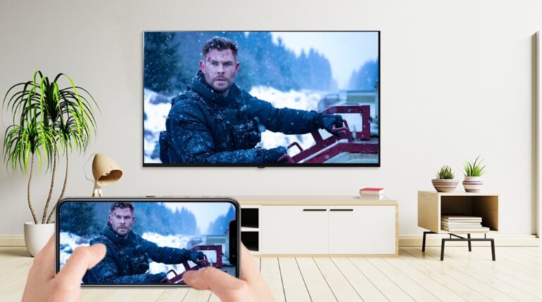Smart tivi OLED LG 4K 55 inch 55A3PSA kết nối tivi