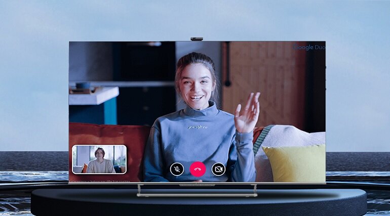 Android tivi TCL QLED 55 inch 55C728 google duo