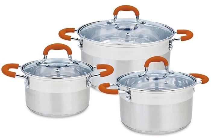 Hình ảnh bộ nồi inox 3 chiếc Smartcook SM3334 Smartcook SM3334