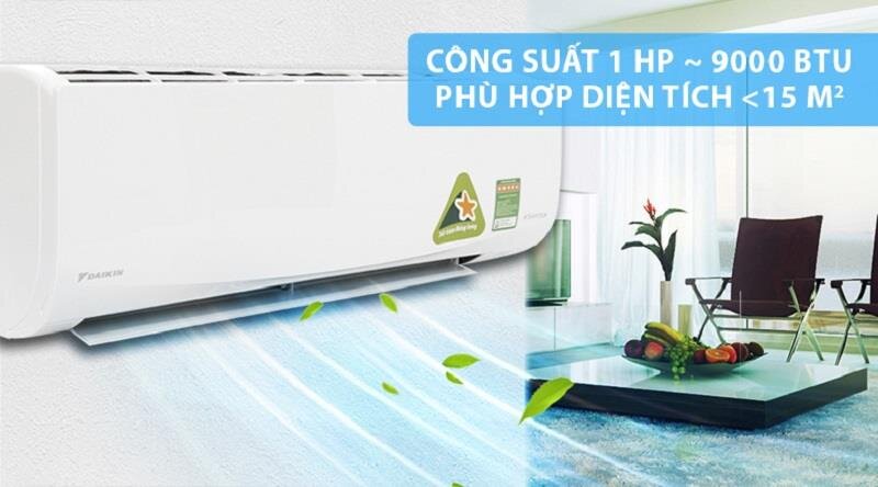 Điều hòa Daikin 1 chiều Inverter FTKQ25SAVMV 9000BTU