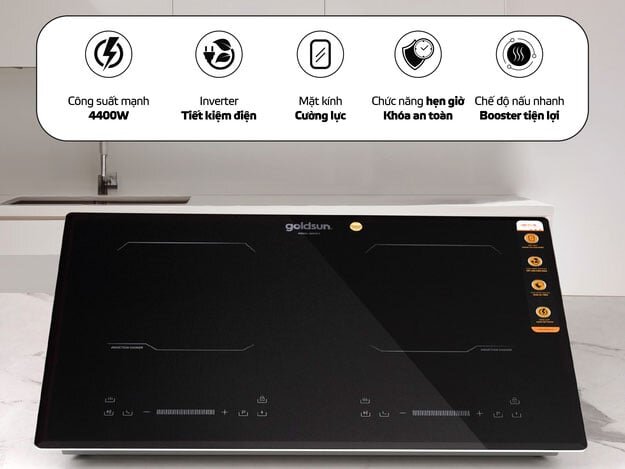 Goldsun GDI7411 có hẹn giờ nấu Goldsun GDI7411
