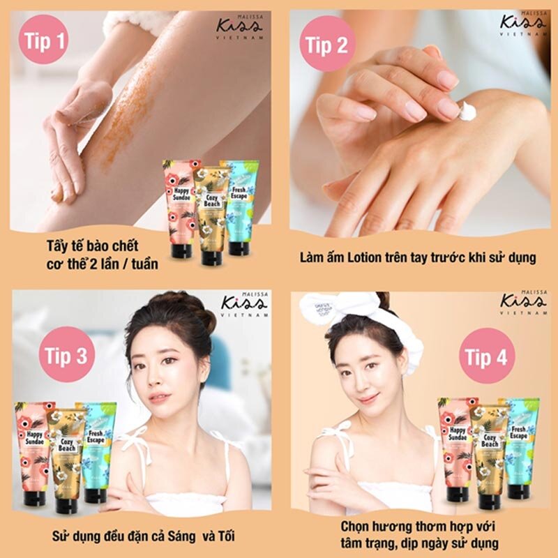Tips dùng dưỡng thế Malissa Kiss Sáng Da