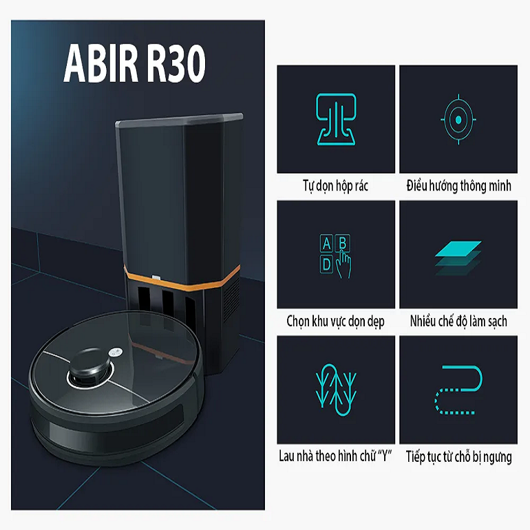 Robot hút bụi lau nhà thông minh Puppyoo R30