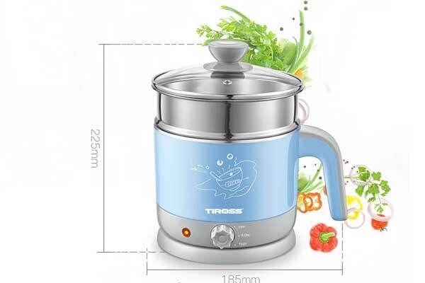 Ấm nấu điện đa năng Tiross TS1366 Ấm nấu điện đa năng Tiross TS1366