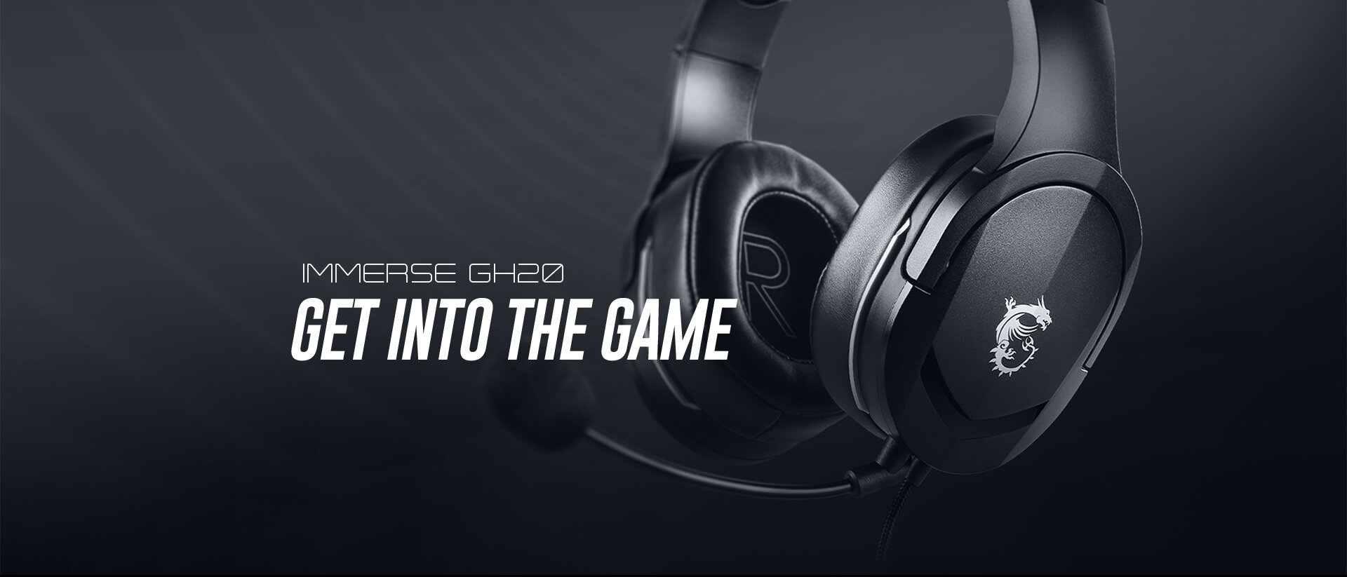 Tai nghe gaming có dây MSI Immerse GH20 (màu đen) 1
