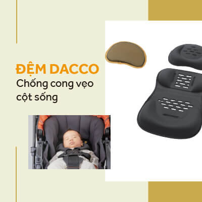 Đệm DACCO của xe đẩy điều hòa Combi CrossGo 