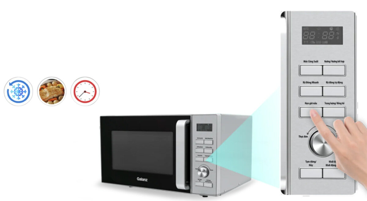 Lò vi sóng Galanz D90D25ETL-ZWA điều khiển nút bấm