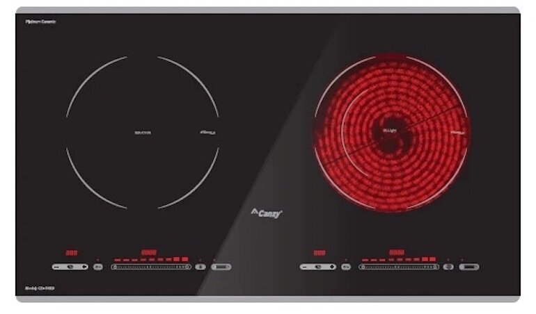 Bếp từ hồng ngoại âm 2 vùng nấu Canzy CZ-56RD