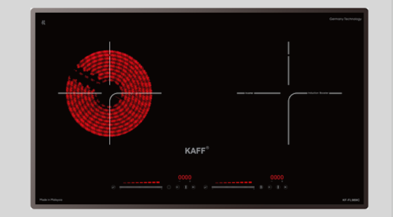 Bếp từ hồng ngoại âm 2 vùng nấu Kaff KF-FL989IC nhập khẩu từ Malaysia