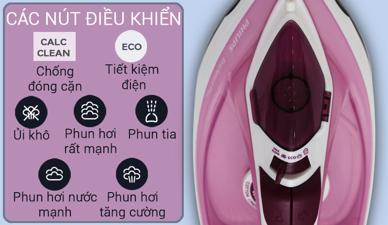 Bàn ủi hơi nước Philips GC2042 Bàn ủi hơi nước Philips GC2042