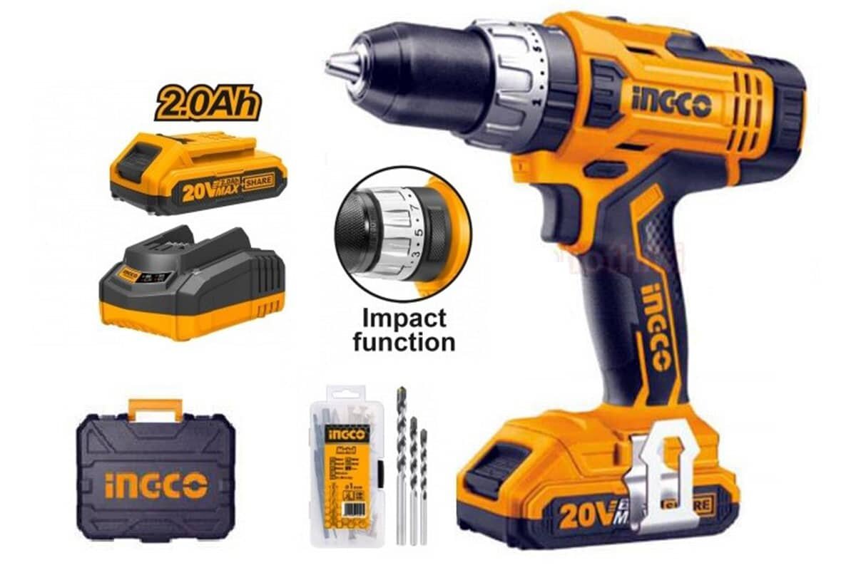 Máy khoan búa pin 20V INGCO CIDLI20031