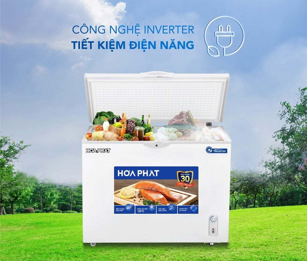 Tủ đông Hòa Phát Inverter 1 ngăn 1 chế độ đông HPF AD8252 Tủ đông Hòa Phát Inverter 1 ngăn 1 chế độ đông HPF AD8252
