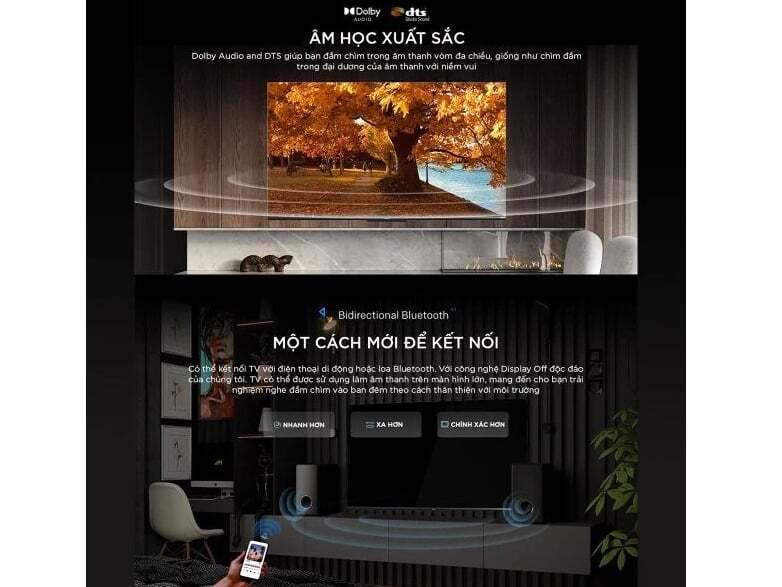 Coocaa 50Y73 có kết nối Bluetooth Coocaa 50Y73