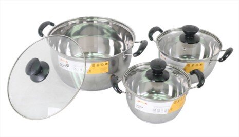 Bộ nồi 3 đáy Goldsun GE21-3306SG Bộ nồi 3 đáy Goldsun GE21-3306SG