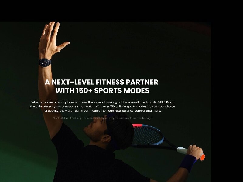 Đồng hồ thông minh Amazfit GTR 3 Pro theo dõi tập luyện