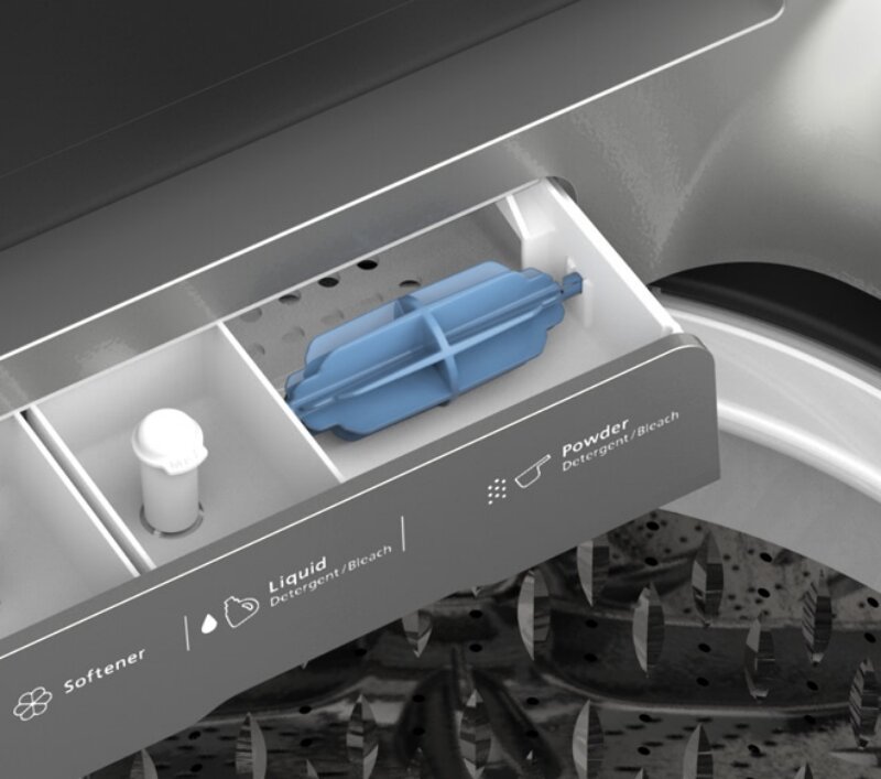 Máy giặt Hitachi 17kg SF-140TCV SL hòa tan bột giặt