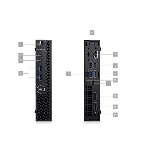 Máy tính để bàn Dell Optiplex 3070 Micro - 42OC370004 Máy tính để bàn Dell Optiplex 3070 Micro - 42OC370004