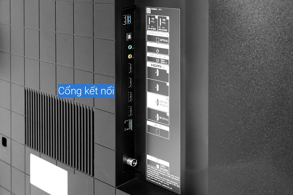 Tivi Sony KD-65X85J có nhiều cổng kết nối