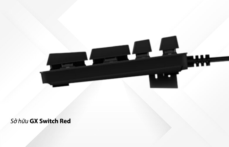 Logitech G512 GX Linear được trang bị switch GX Red Linear do Logitech thiết kế