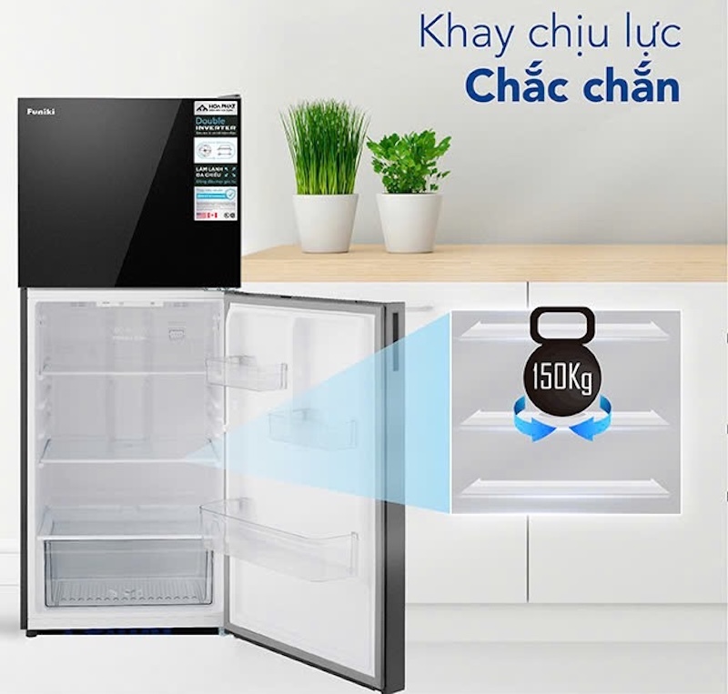 Tủ lạnh Funiki Inverter 286 lít HR-T8286GB 3 Tủ lạnh 286 lít Funiki HR-T8286GB sử dụng công nghệ làm lạnh gián tiếp