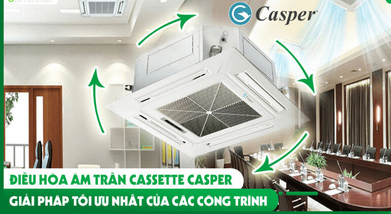 Điều hòa Casper Inverter 48000 BTU 1 chiều CC-48IS33 gas R-32