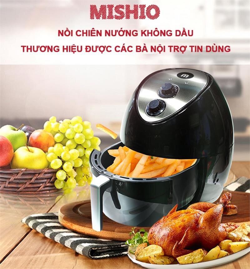Nồi chiên không dầu 4,4L Mishio MK41