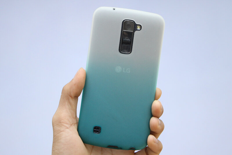 Ốp lưng LG K10 Nhựa dẻo trong Matte Xanh dương