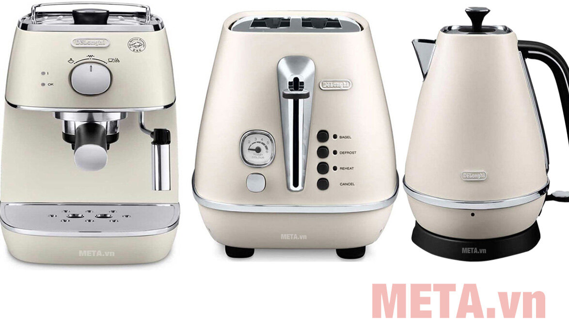 Bộ máy pha cà phê Delonghi Distinta.W (ECI341, KBI2001, CTI2103)