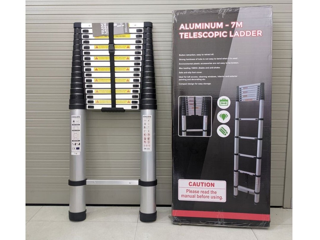 Thang nhôm chắc chắn, chống gỉ Thang nhôm rút đơn