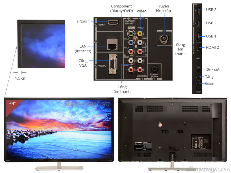 Smart Tivi LED Toshiba 39L4300 39 inch Smart Tivi LED Toshiba 39L4300 39 inch
