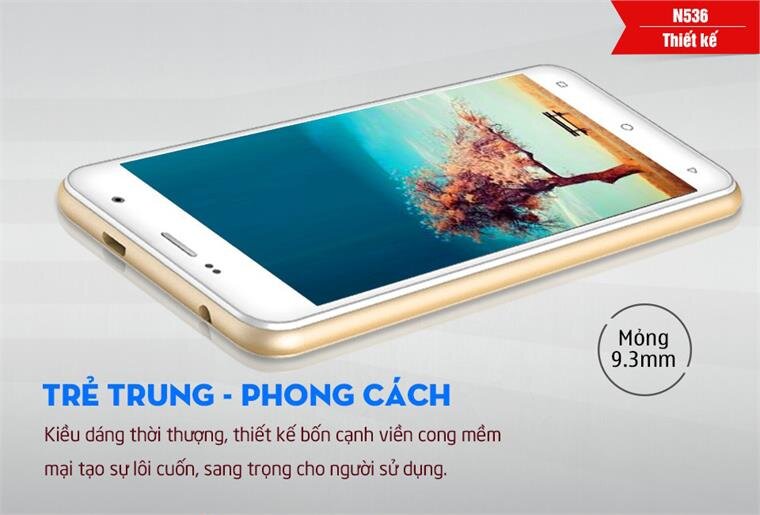 Điện thoại Masstel N536 Gold Điện thoại Masstel N536 Gold