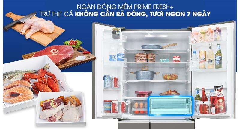 Tủ lạnh 6 cánh 491 Lít Inverter Panasonic NR-F503GT-T2