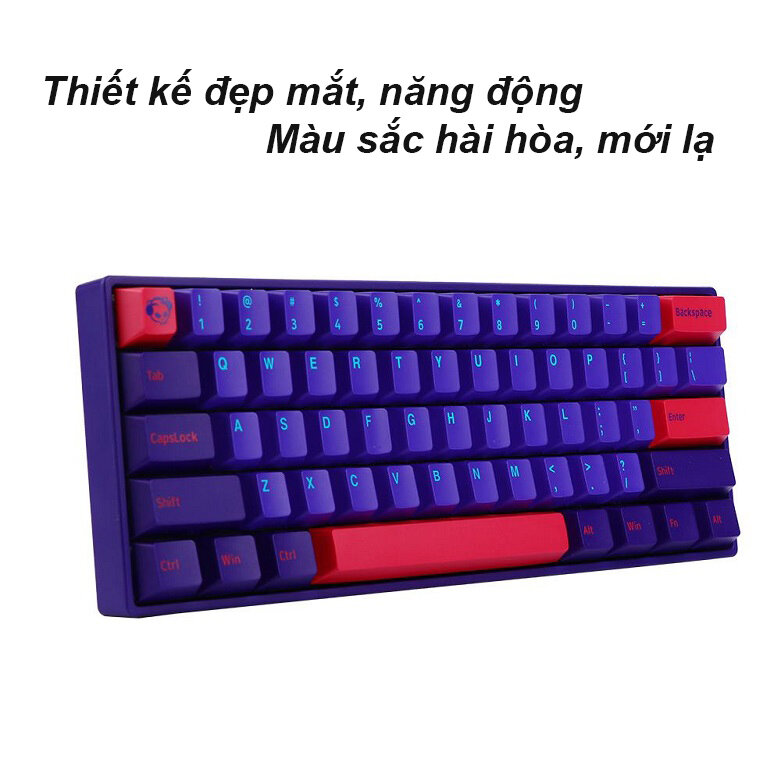 Akko 3061S Neon RGB (Gateron Pink Switch) | Bàn phím cơ Akko 3061S Neon RGB