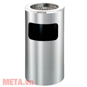 Thùng rác Inox có khay đựng gạt tàn thuốc bên trên A35-B