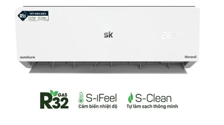 Điều hòa Sumikura 9000 BTU 1 chiều APS/APO-092/Morandi gas R-32 Điều hòa Sumikura 9000 BTU 1 chiều APS/APO-092/Morandi gas R-32