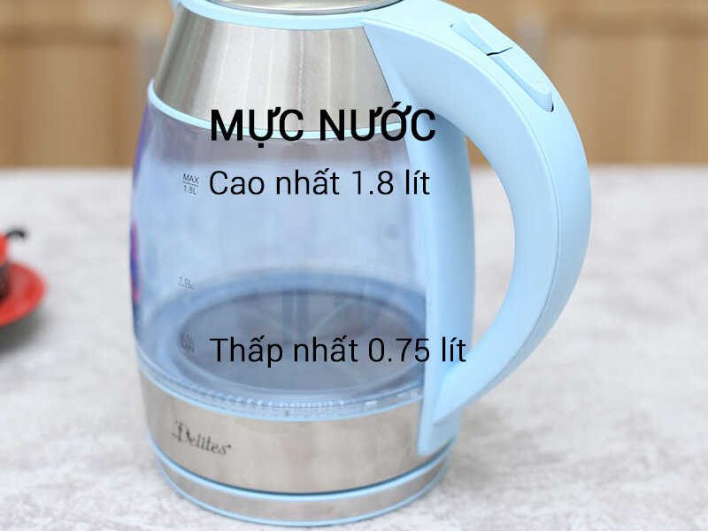 Bình siêu tốc Delites ST18G01B 1.8 lít Bình siêu tốc Delites ST18G01B 1.8 lít