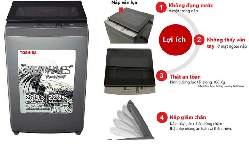 Máy giặt Toshiba AW-UK1150HV thiết kế