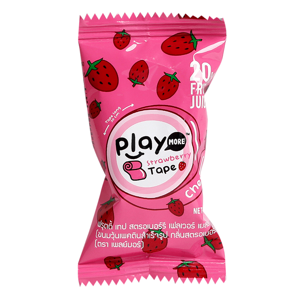 Kẹo dẻo cuộn Playmore vị dâu 21g1