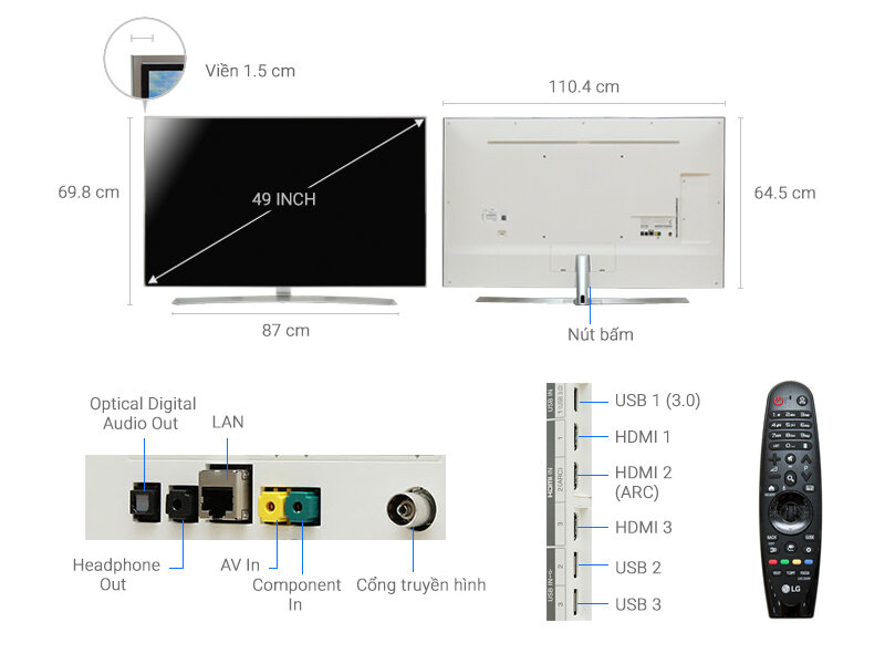 Smart Tivi LG 49 inch 49UH850T Smart Tivi LG 49 inch 49UH850T