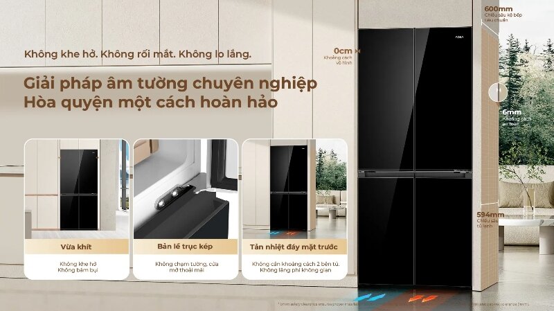 Tủ lạnh Aqua Inverter 508 lít AQR-MA580XA(GB)U1