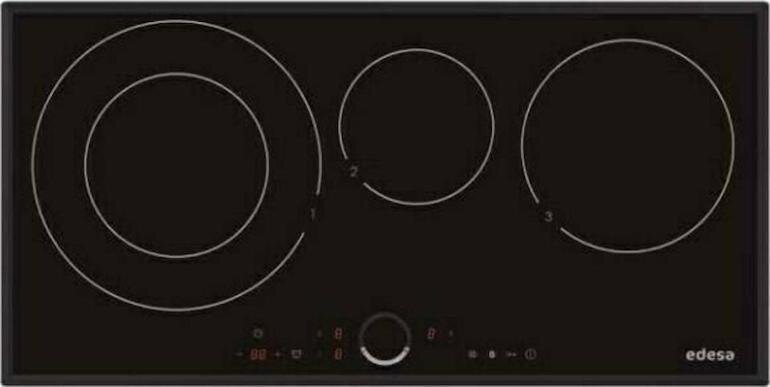Bếp từ Edesa EIR-8330-B tích hợp bảng điều khiển cảm ứng dạng chạm tay, nhanh nhạy