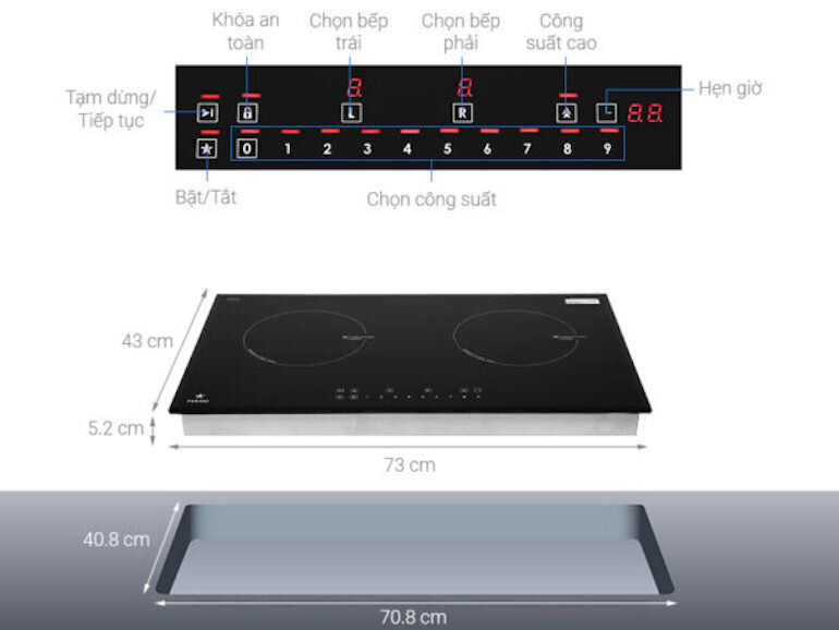 Bếp từ Pramie PRMY-2201