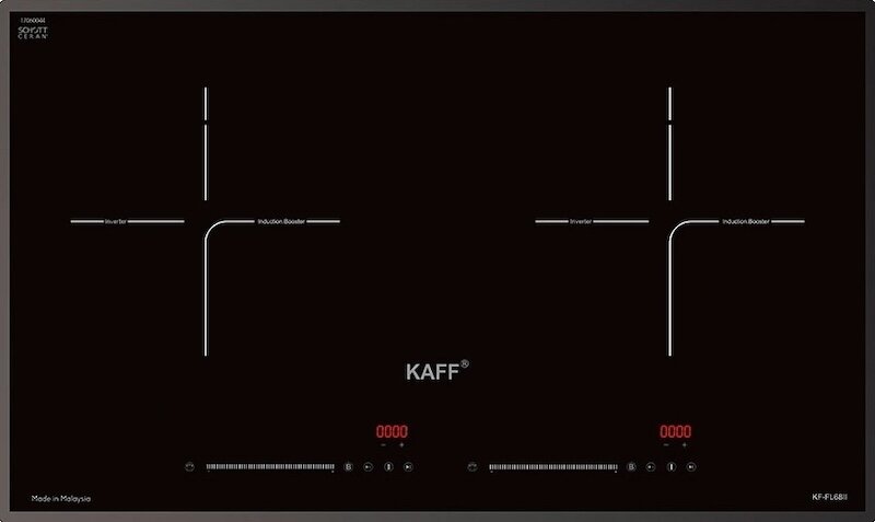 Bếp từ âm 2 vùng nấu Kaff KF-FL68II thiết kế điều khiển cảm ứng thông minh