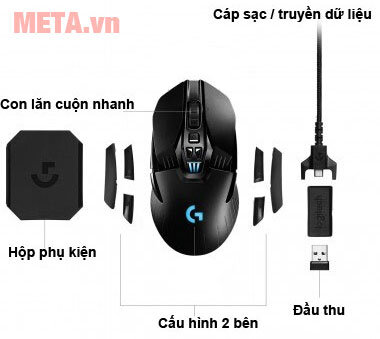 Chuột chơi game Logitech G903 LIGHTSPEED Wireless