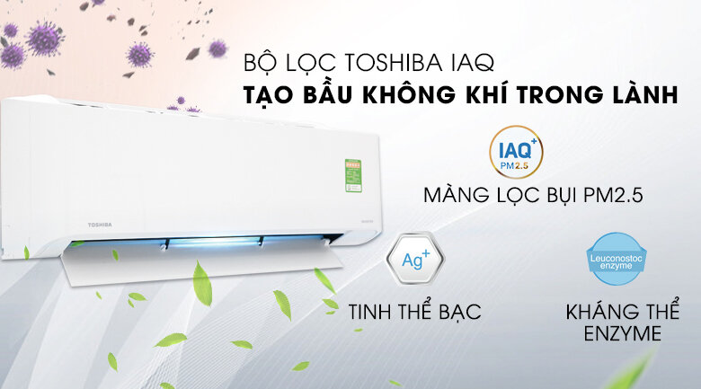 Điều hòa - Máy lạnh Toshiba RAS-H13C1KCVG-V - 1 chiều, inverter, 1.5 HP