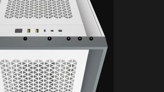 Corsair 5000D Airflow TG White (Ảnh 7)
