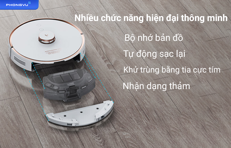 Robot hút bụi diệt khuẩn Viomi Alpha UV (S9) | Nhiều chức năng hiện đại