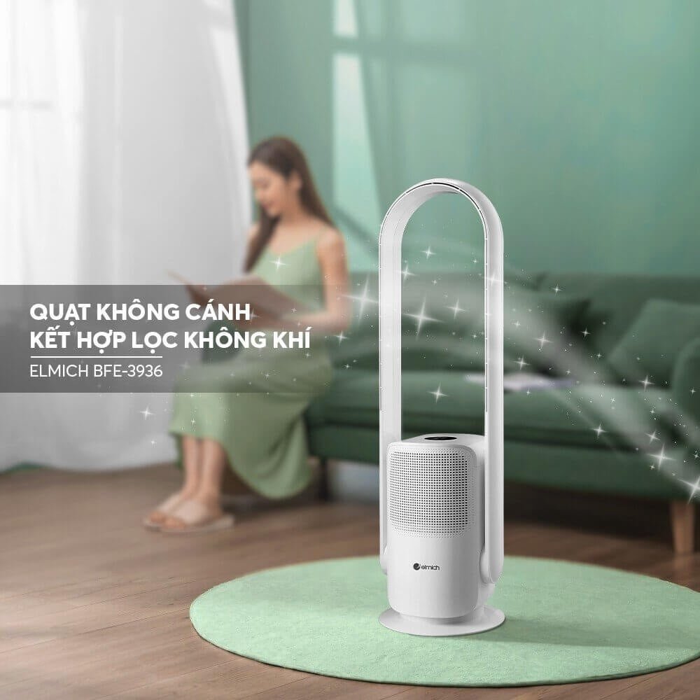 Quạt không cánh kết hợp lọc không khí Elmich BFE-3936
