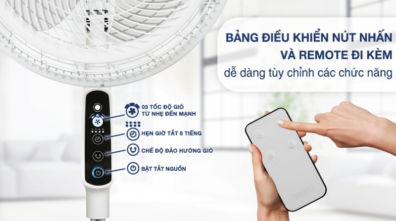 Quạt đứng Tefal Turbo Silence Plus VH689690 Quạt đứng Tefal Turbo Silence Plus VH689690